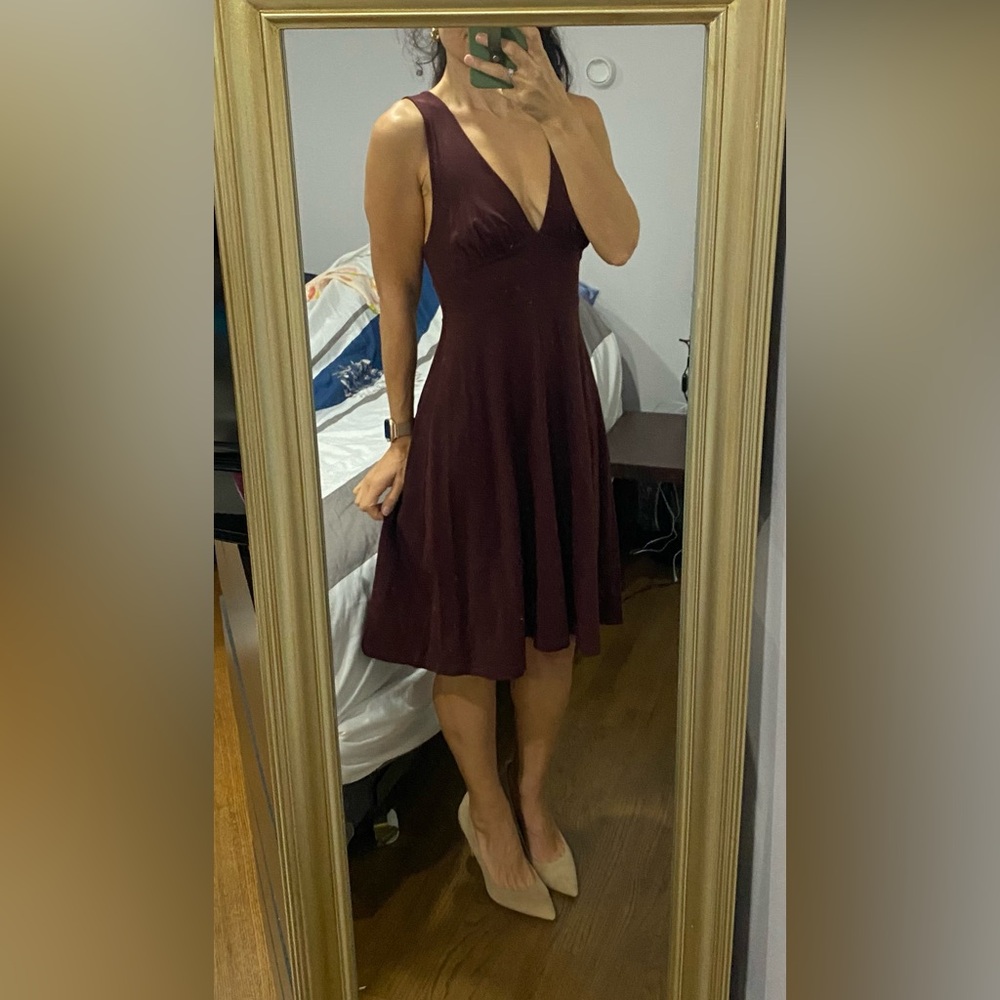 Susana Monaco size s burgundy dress